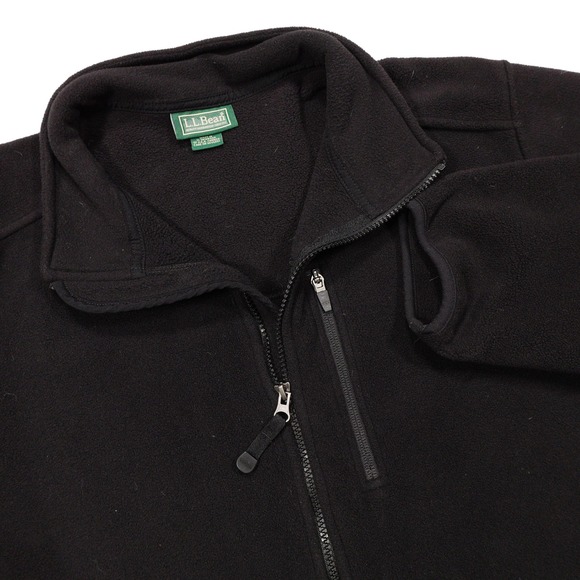 L.L. Bean Other - VINTAGE LL BEAN Men's L Black Polartec‎ Full Zip Fleece Outdoor Winter Jacket